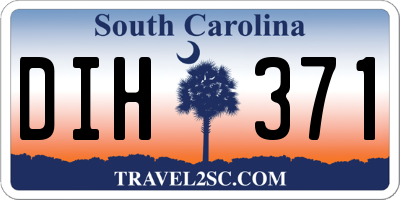 SC license plate DIH371