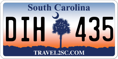 SC license plate DIH435