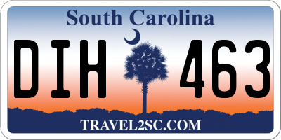 SC license plate DIH463