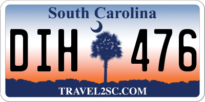 SC license plate DIH476