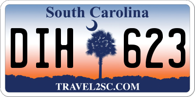 SC license plate DIH623