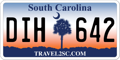 SC license plate DIH642