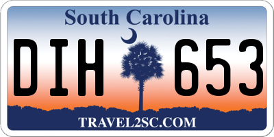 SC license plate DIH653