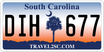 SC license plate DIH677