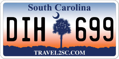 SC license plate DIH699