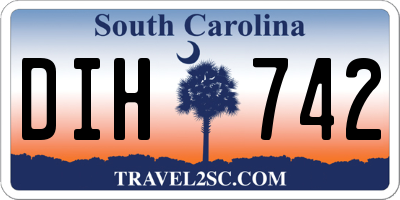 SC license plate DIH742