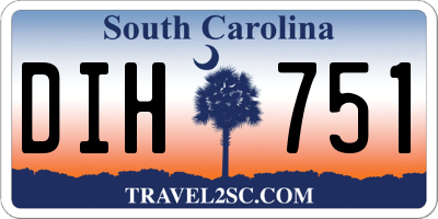 SC license plate DIH751