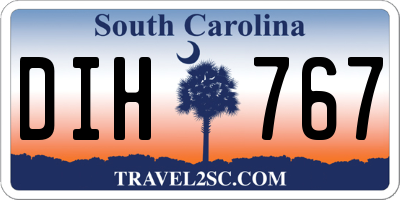 SC license plate DIH767