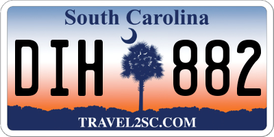 SC license plate DIH882