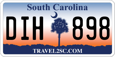 SC license plate DIH898