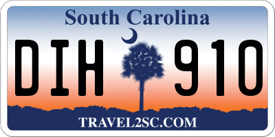 SC license plate DIH910
