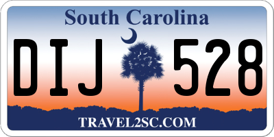 SC license plate DIJ528