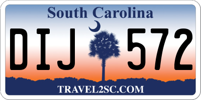 SC license plate DIJ572