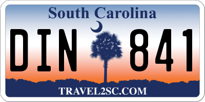 SC license plate DIN841