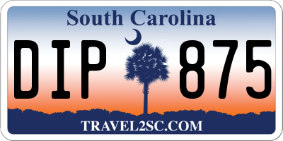 SC license plate DIP875