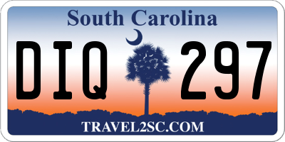 SC license plate DIQ297