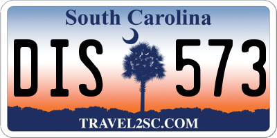 SC license plate DIS573