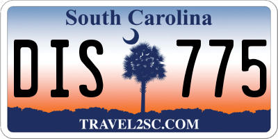 SC license plate DIS775