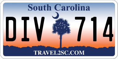SC license plate DIV714