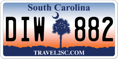 SC license plate DIW882