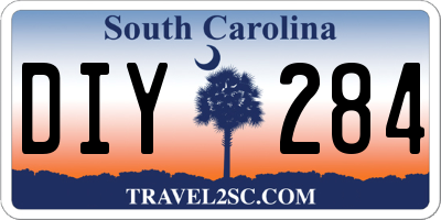 SC license plate DIY284