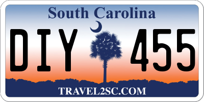 SC license plate DIY455