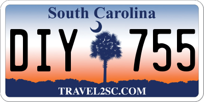SC license plate DIY755