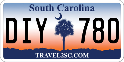 SC license plate DIY780
