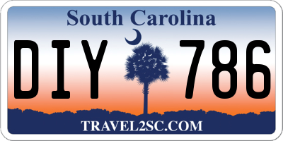 SC license plate DIY786