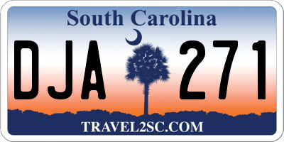 SC license plate DJA271