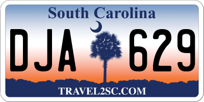 SC license plate DJA629