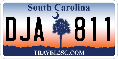 SC license plate DJA811