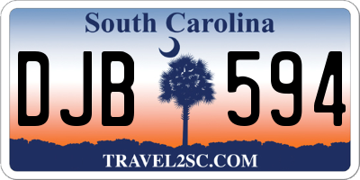 SC license plate DJB594