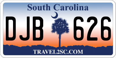 SC license plate DJB626