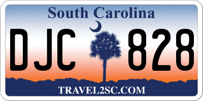 SC license plate DJC828