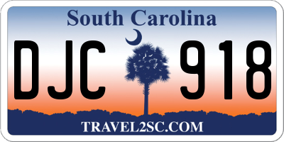 SC license plate DJC918