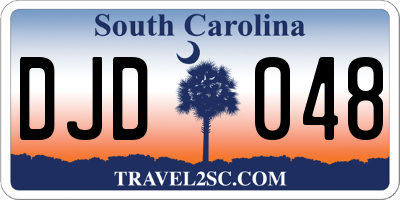 SC license plate DJD048