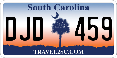 SC license plate DJD459