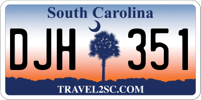 SC license plate DJH351