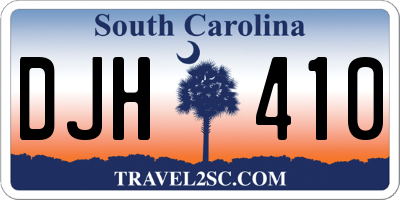 SC license plate DJH410