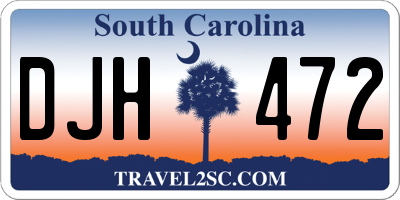 SC license plate DJH472