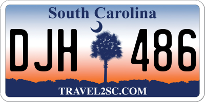 SC license plate DJH486
