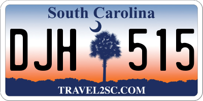 SC license plate DJH515