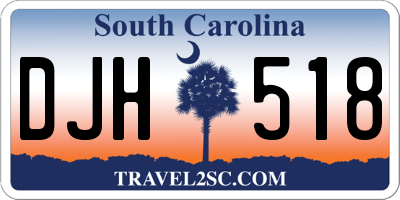 SC license plate DJH518