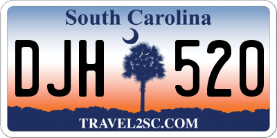 SC license plate DJH520
