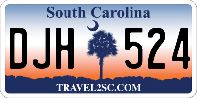 SC license plate DJH524