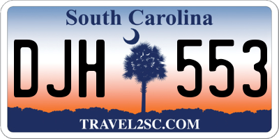 SC license plate DJH553