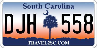 SC license plate DJH558