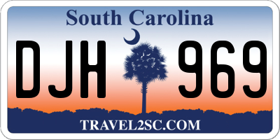 SC license plate DJH969