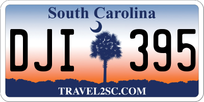 SC license plate DJI395